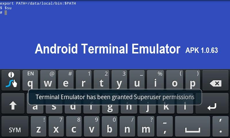 change android mac using terminal emulator